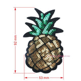 Pineapple / Ananas Sequined Patches Big Badge Brand Name sticker Cartoon Motif Applique Women Children Clothes Clothing