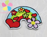 3.6-8.6cm Rainbow/Cherry/Butterfly Iron-on or Sew-on Patch Children's Clothing Accessories 7pcs/lot 082007080(3.6-8.6H7)