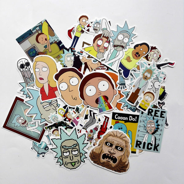 35 Pcs -  Rick and Morty Stickers