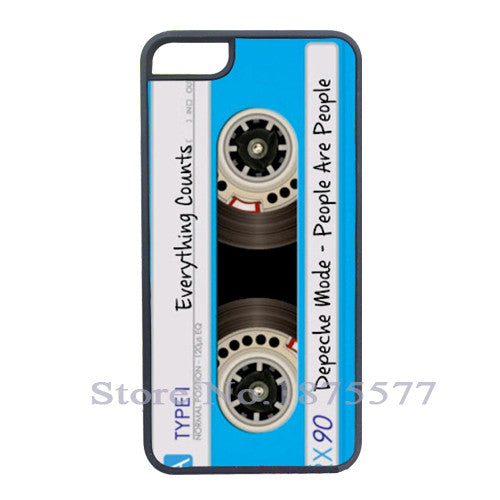 Cassette Style - Depeche Mode  Cell Phone Cover Case for iPhone 4 4S 5 5S 5C 6 6S Plus Samsung galaxy S3 S4 S5 Etc