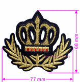 Sewing Clothes Gun Patch Iron On Embroidery Patches Hotfix Applique Motifs Sew On Garment Stickers Crown Bee Donut Bomb Cool New