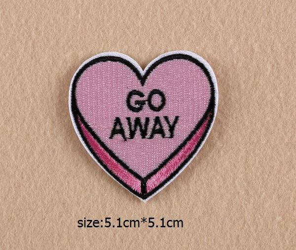 Love Small Patch Computer Embroidery Hand Sewing Ironing Sticker On Cloth Garment Hat Bag Accessories NO.927