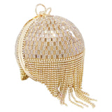 Golden Diamond Tassel Handbag