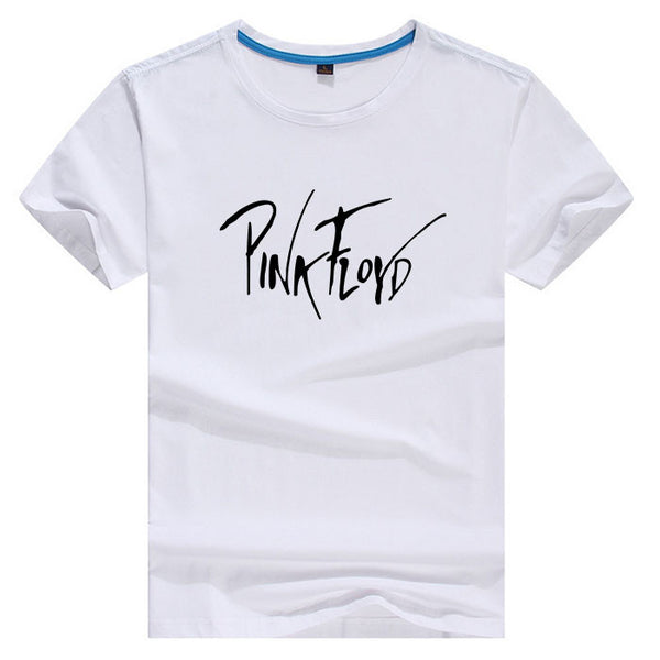 Pink Floyd Girl Tee Punk Rock 2017 Summer Women Lettering Print T-shirt Swag Harajuku Female Tshirt White Mercerized Cotton