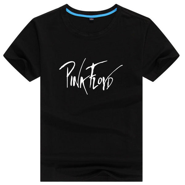Pink Floyd Girl Tee Punk Rock 2017 Summer Women Lettering Print T-shirt Swag Harajuku Female Tshirt White Mercerized Cotton