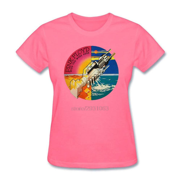 Shirts Online PINK FLOYD Rock WISH YOU WERE HERE top Cotton For Womens Custom Work Tshirts New Style Ladies Tees