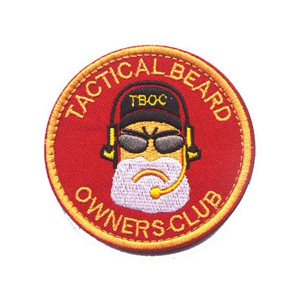 Tactical Beard owners club "BREAD MAN" Embroidery armband morale Patch Badge Fabric Armband Sticker Military