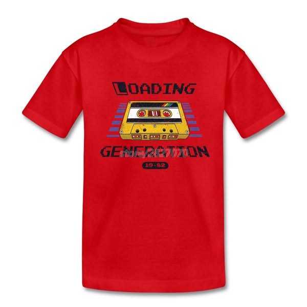 Vintage Cassette Music Tape T Shirts Funky  Boy T-shirt For Kids Creative Hip Hop Boy Clothes Camiseta