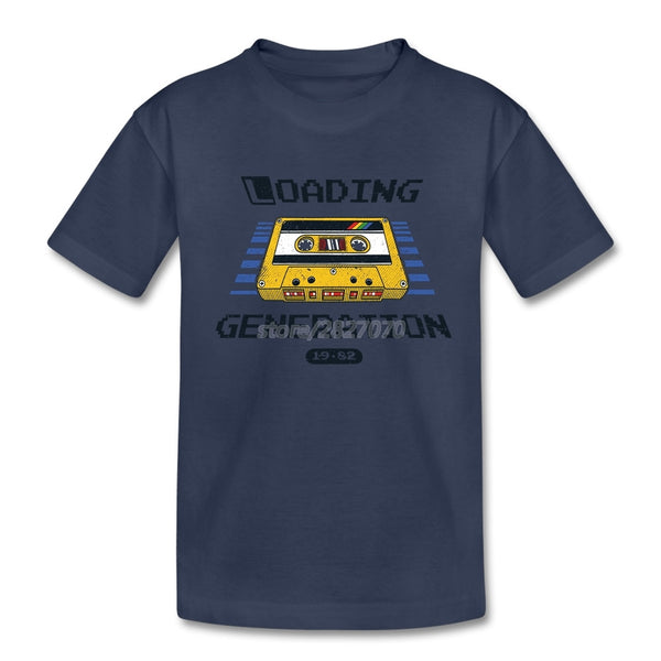 Vintage Cassette Music Tape T Shirts Funky  Boy T-shirt For Kids Creative Hip Hop Boy Clothes Camiseta