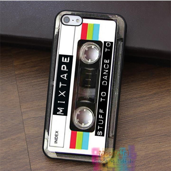 Mixed Tape Cassette Retro Old School Music fashion phone case for iphone 4 4s 5 5s 5c SE 6 6s 6 plus 6s plus 7 7 plus #LI2139